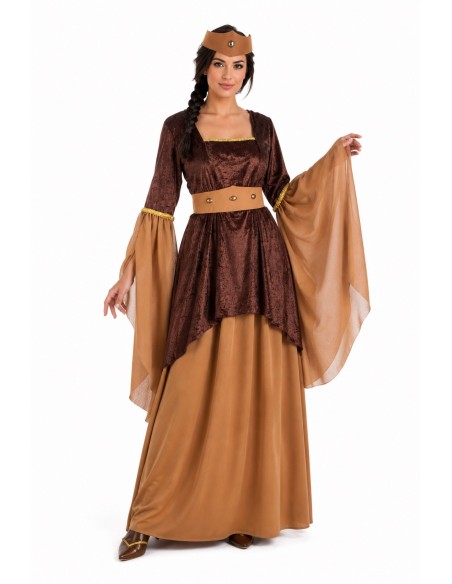 Fantasia Medieval Castanha Tamanho M | Fantasias para Adultos O Rei do Carnaval